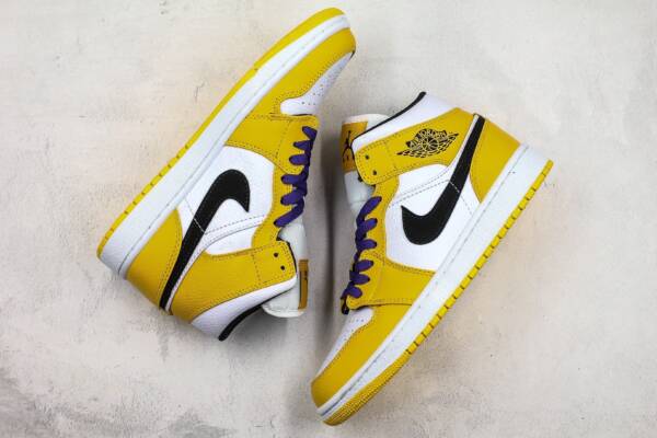 Air Jordan 1 Mid Lakers - Imagem 3