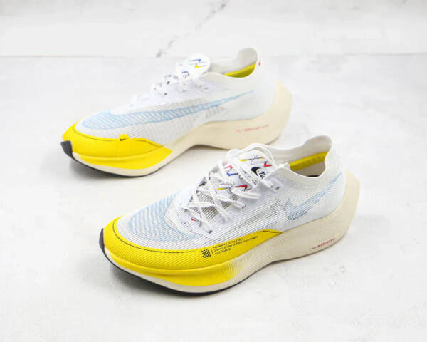 Nike ZoomX Vaporfly Next% 2 White Yellow Strike - Imagem 6