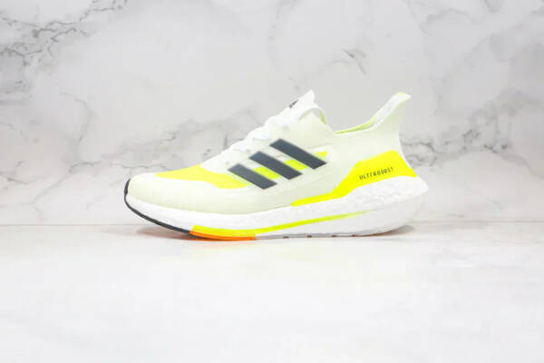 Adidas Ultraboost 21 Solar Yellow White - Imagem 2