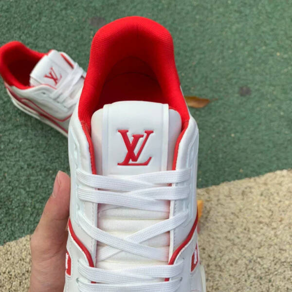 Louis Vuitton Trainer Bordeaux White Red - Imagem 4