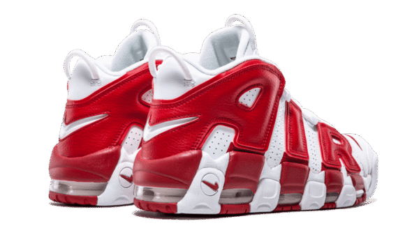 Tênis Nike Air More Uptempo - Branco e Vermelho - Imagem 4