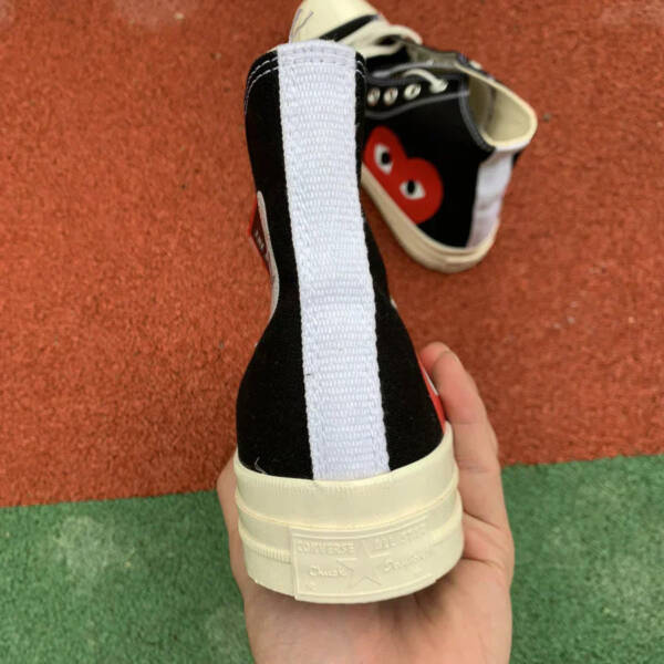 Converse Chuck Taylor All Star 70 HiComme des Garçons Play Black - Imagem 5