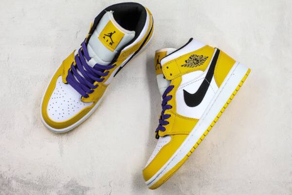 Air Jordan 1 Mid Lakers - Imagem 5