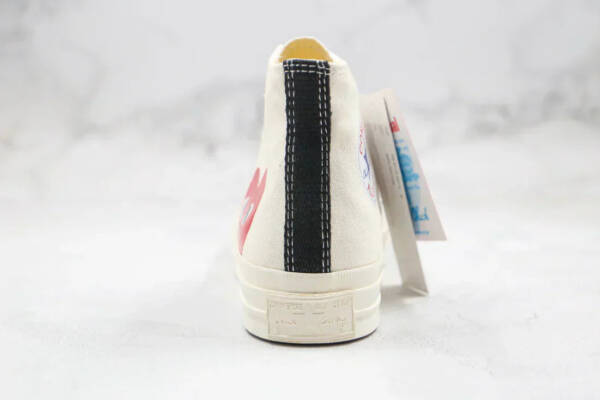 Converse Chuck Taylor All Star 70 Hi Comme des Garçons Play White - Imagem 6