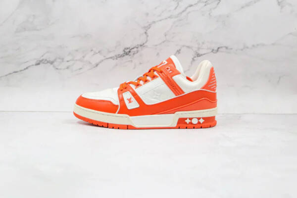 Louis Vuitton Trainer Monogram Denim Orange - Imagem 2