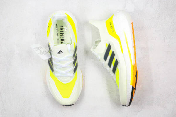 Adidas Ultraboost 21 Solar Yellow White - Imagem 11