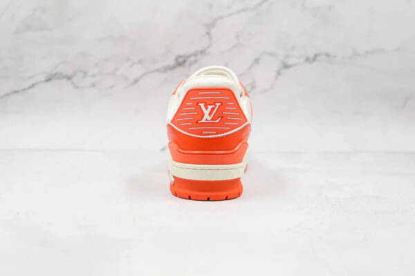 Louis Vuitton Trainer Monogram Denim Orange - Imagem 5