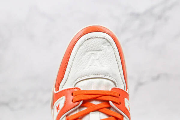 Louis Vuitton Trainer Monogram Denim Orange - Imagem 3