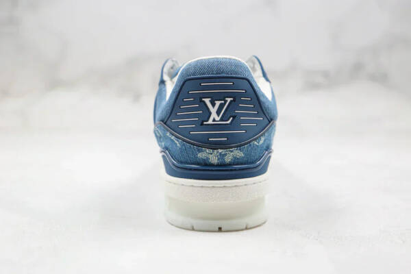 Louis Vuitton Trainer Sneaker Denim Monogram - Imagem 4