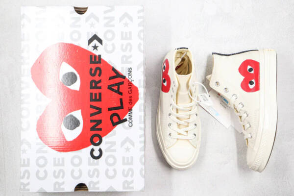 Converse Chuck Taylor All Star 70 Hi Comme des Garçons Play White - Imagem 4