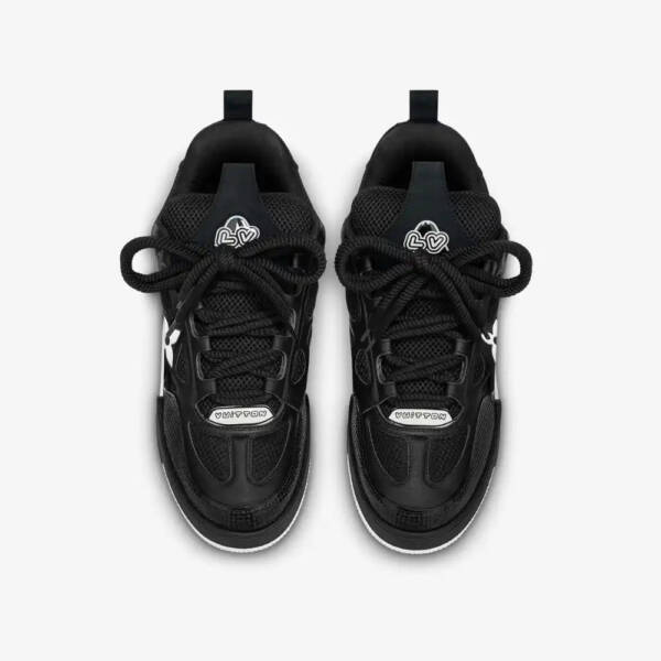 Louis Vuitton LV Skate Sneaker Black White - Imagem 3