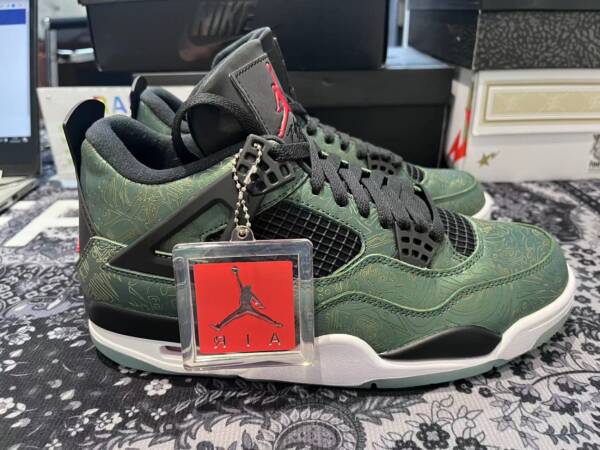 Air Jordan 4 Green Laser - Imagem 9