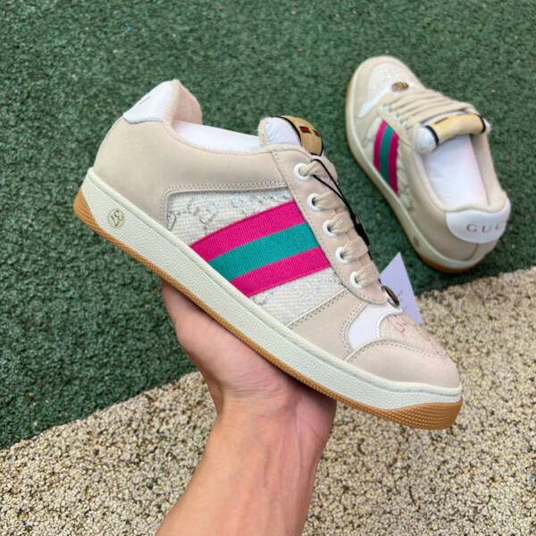Gucci Screener Cream Leather - Imagem 3